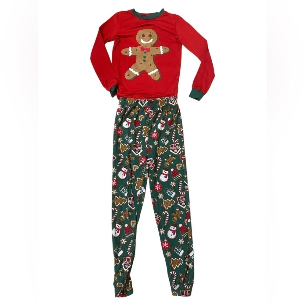 Kids Holiday Pajama Bundle - Size 8 (2 Full Sets) Gingerbread & Grinch Themes!